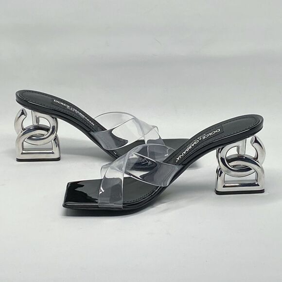 Dolce&Gabbana DG Heel PVC Mules side 36.5 - Picture 9 of 14